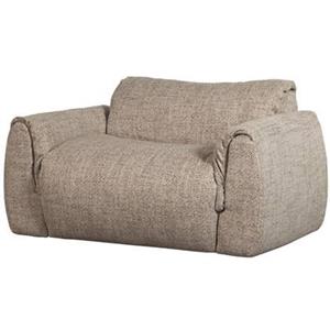 Woood Baggy Loveseat - Geweven Stof - Bruin Melange - 81x138x101