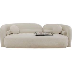 Kare Design Kelly Bank 3-zits - Bouclé Crème Wit