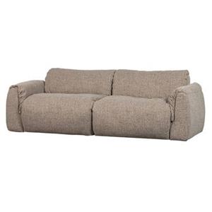 Woood Baggy 2-Zits Bank - Geweven Stof - Bruin Melange - 81x228x102
