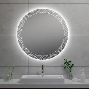 Wiesbaden Deco Badkamerspiegel met LED - Dimbaar - Rond - 80cm