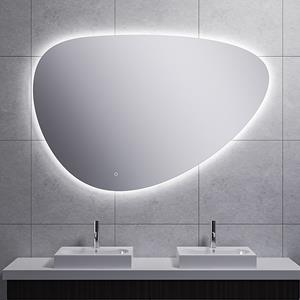 Wiesbaden Uovo Badkamerspiegel met LED - Dimbaar - Spiegelverwarming - Ovaal - 140cm