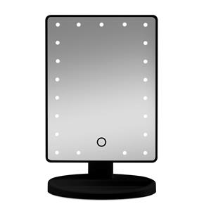 Gillian Jones Makeup Mirror w. Heart LED Light & Touch Function Black 1 st