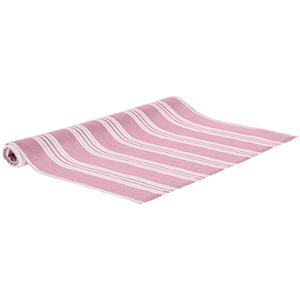 ERWIN M. Tafelloper Skagen gestreept; 40x130 cm (BxL); rood; rechthoekig; 2 stuk / verpakking