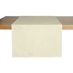 ERWIN M. Tafelloper Floralie; 40x130 cm (BxL); champagne beige; rechthoekig