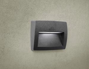 Fumagalli Buitenwandlamp Lorenza zwart/helder 19 cm, R7s CCT kunsthars