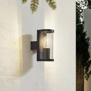 LUCANDE buitenwandlamp Zanta, hoogte 19,7 cm, IP65, zwart