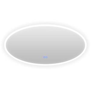 Casajoy Badkamerspiegel  Bright 120x60cm Ovaal Ledverlichting en Anticodens