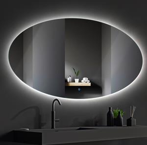 Boss & Wessing BWS Badkamerspiegel | Spark Ovale | met LED verlichting | 90x140cm