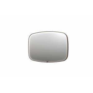 INK Spiegel  SP31 120x4x80 cm incl. LED-verlichting en Spiegelverwarming Geborsteld RVS