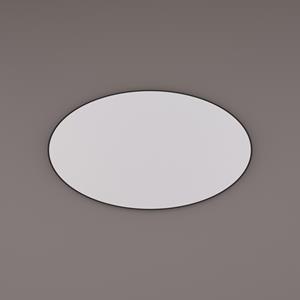 Hipp Design Spiegel  SPV 8500 Ovaal Met Frame Mat Zwart (Alle Maten)