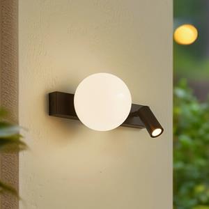 LINDBY LED buitenwandlamp Larcie, 2-lamps, sensor