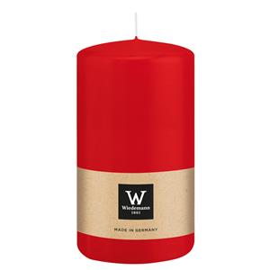 Wiedemann Cilinderkaars/stompkaars - rood - 12 x 6 cm - 33 branduren -