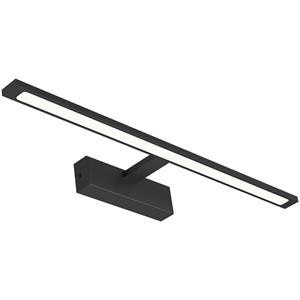 BES LED LED Spiegellamp - Brinton Armin - 12W 900lm - Aanpasbare Lichtkleur CCT - IP44 - Rechthoek - Zwart