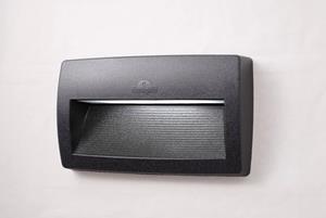 Fumagalli Buitenwandlamp Lorenza zwart/helder 26 cm, R7s CCT kunsthars
