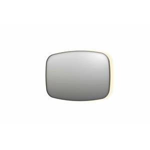 INK Spiegel  SP30 120x4x80 cm incl. Indirect LED-Verlichting Rondom en Spiegelverwarming Geborsteld RVS