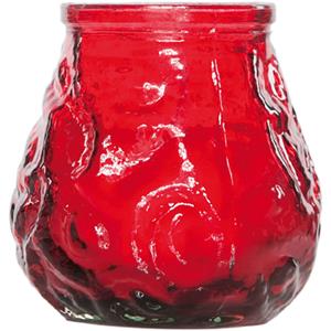 Cosy & Trendy mini lowboy tafelkaars - rood - 17 Branduren - 7 cm -