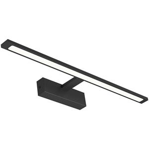 BES LED LED Spiegellamp - Brinton Armin - 12W 900lm - Natuurlijk Wit 4000K - IP44 - Rechthoek - Zwart