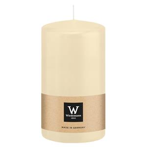 Wiedemann Cilinderkaars/stompkaars - creme wit - 13 x 7 cm - 52 branduren -