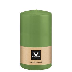 Wiedemann Cilinderkaars/stompkaars - lichtgroen - 13 x 7 cm - 52 branduren -