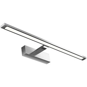 BES LED LED Spiegellamp - Brinton Armin - 12W 900lm - Helder/Koud Wit 6000K - IP44 - Rechthoek - Chroom