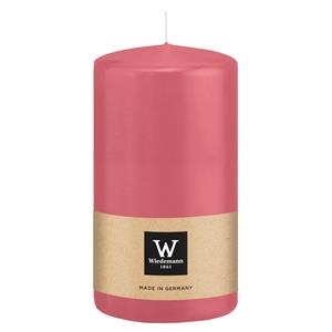 Wiedemann Cilinderkaars/stompkaars - roze - 13 x 7 cm - 52 branduren -