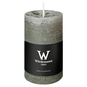 Wiedemann Cilinderkaars/stompkaars - rustieke kaars - lichtgrijs - 6 x 9 cm - 30 branduren -