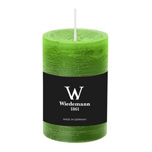 Wiedemann Cilinderkaars/stompkaars - rustieke kaars - lichtgroen - 6 x 9 cm - 30 branduren -