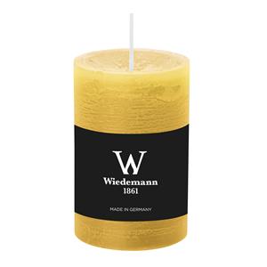 Wiedemann Cilinderkaars/stompkaars - rustieke kaars - okergeel - 6 x 9 cm - 30 branduren -