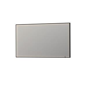 INK Spiegel  SP19 Rechthoek In Stalen Kader Met Indirecte Colour Changing LED Verlichting 140 x 4 x 80 cm Mat Zwart