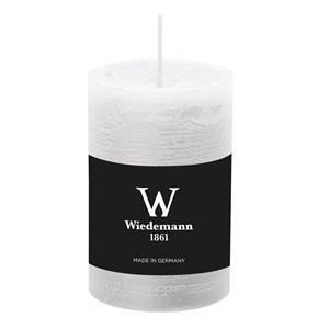 Wiedemann Cilinderkaars/stompkaars - rustieke kaars - wit - 6 x 9 cm - 30 branduren -