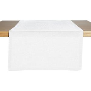 ERWIN M. Tafelloper Nova; 40x130 cm (BxL); wit; rechthoekig
