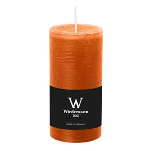 Wiedemann Cilinderkaars/stompkaars - rustieke kaars - cognac bruin - 6 x 12 cm - branduren -