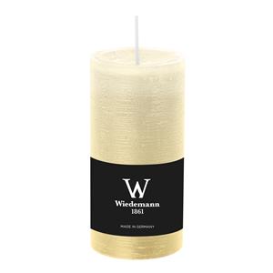 Wiedemann Cilinderkaars/stompkaars - rustieke kaars - creme wit - 6 x 12 cm - branduren -
