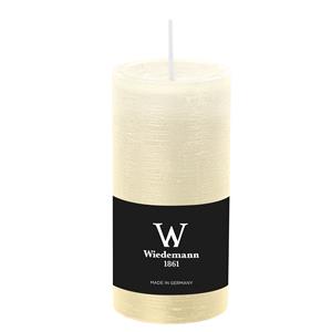 Wiedemann Cilinderkaars/stompkaars - rustieke kaars - ivoorwit - 6 x 12 cm - branduren -