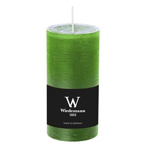 Wiedemann Cilinderkaars/stompkaars - rustieke kaars - lichtgroen - 6 x 12 cm - branduren -