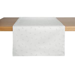 ERWIN M. Tafelloper Augsburg; 40x130 cm (BxL); wit; rechthoekig