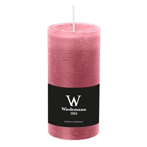 Wiedemann Cilinderkaars/stompkaars - rustieke kaars - oudroze - 6 x 12 cm - branduren -