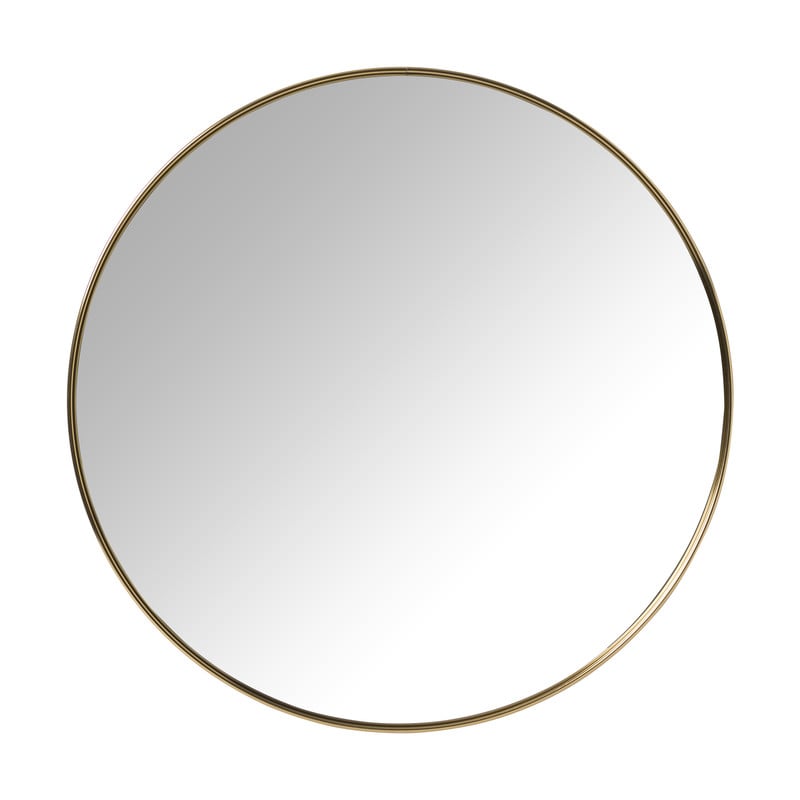 Xenos Ronde spiegel - ø50 cm - goud metalen lijst