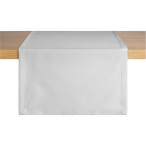 ERWIN M. Tafelloper Parla; 40x130 cm (BxL); wit; rechthoekig