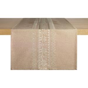 ERWIN M. Tafelloper Nova Nordica; 40x130 cm (BxL); zand/beige