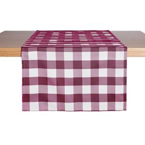 ERWIN M. Tafelloper Countryline; 40x130 cm (BxL); burgundy; rechthoekig; 2 stuk / verpakking