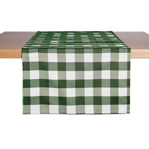 ERWIN M. Tafelloper Countryline; 40x130 cm (BxL); groen; rechthoekig; 2 stuk / verpakking