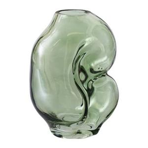HKLIVING Gleam Glass Vaas Small - Olive