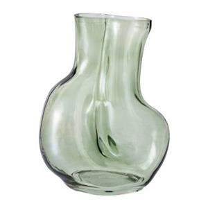 HKLIVING Gleam Glass Vaas Medium - Olive
