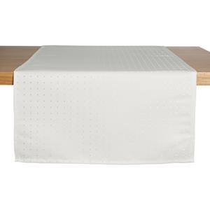 ERWIN M. Tafelloper Nito; 50x130 cm (BxL); wit; rechthoekig