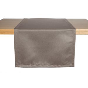 ERWIN M. Tafelloper Ambita glad; 40x130 cm (BxL); taupe; rechthoekig