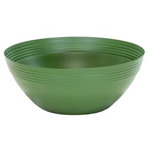 Mega Collections Plantenschaal - zink - groen - D25 x H10 cm