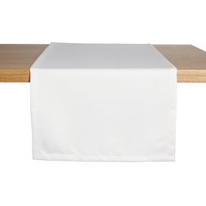 ERWIN M. Tafelloper Ambita glad; 40x130 cm (BxL); wit; rechthoekig