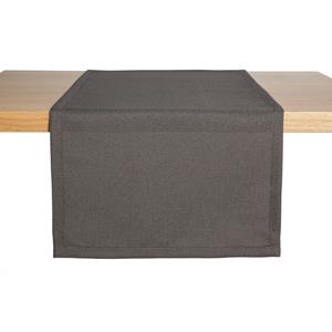 ERWIN M. Tafelloper Ambita structuur; 40x130 cm (BxL); antraciet; rechthoekig