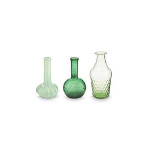 Pip Studio  Bloemenvaas - Groene - Glazen vaas - Set van 3 vazen
